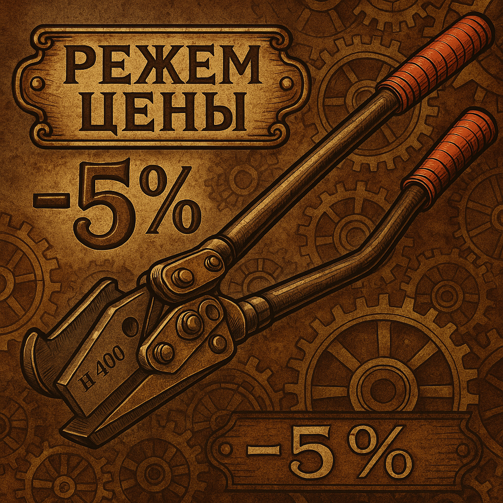 Снижаем цену на ножницы Н-400 — минус 5% 28.04 Metaltape 1