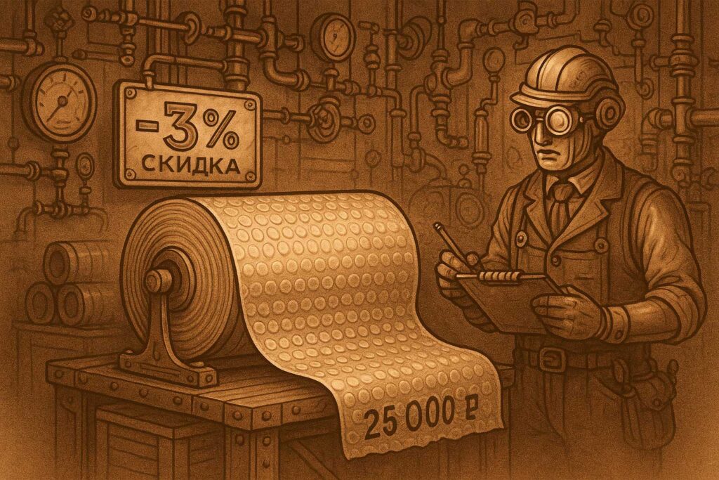 Защитная пупырчатая плёнка — скидка 3%
