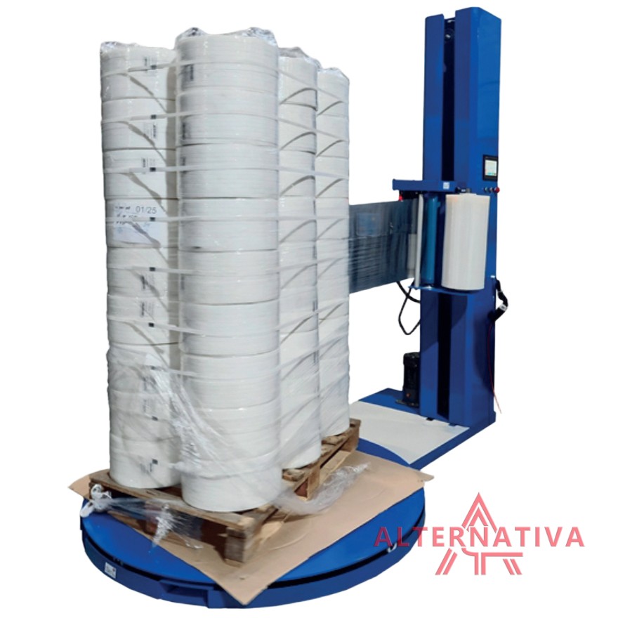 palletoupakovshhik-2-bt1500f Паллетоупаковщик механическое натяжение, престрейч до 250%, колонна 2400/ВТ1500F/2400 (049) — изображение 2