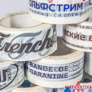 Скотч с логотипом 48мм х 50м х 45 мкм (1 цвет)