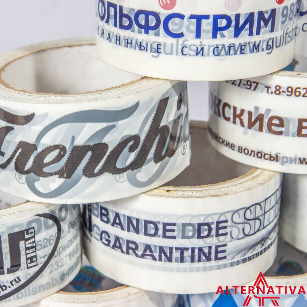 mt-01 Скотч с логотипом 48мм х 66м х 45 мкм (1 цвет)