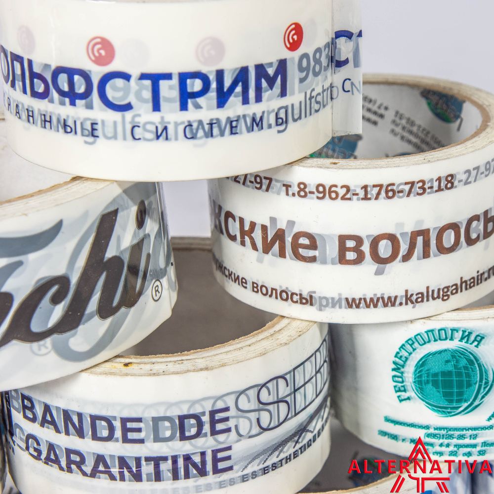 mt-02 Скотч с логотипом 48мм х 66м х 45 мкм (1 цвет) — изображение 3